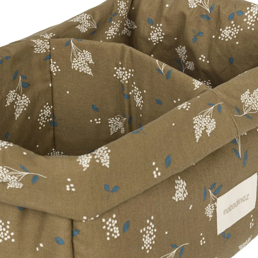 Nobodinoz STORIES dubbele opbergmand, 30 x 15 x 15 cm, kleur: bruin lila