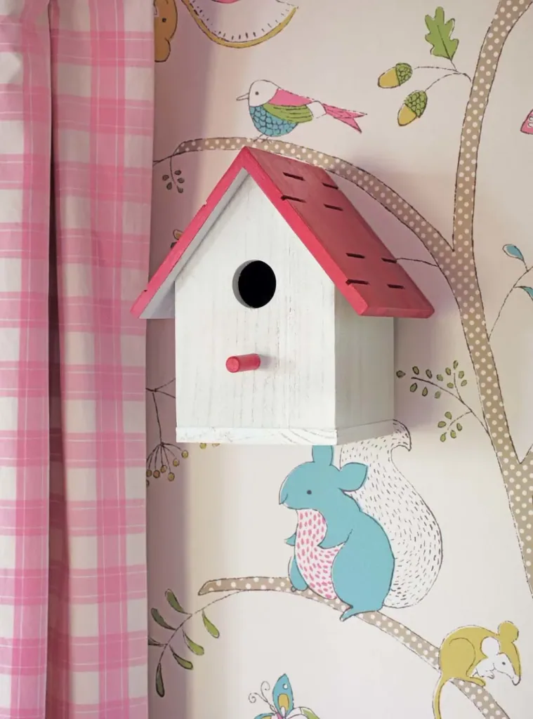Little Sanderson Abracazoo behang boom dieren roze blauw