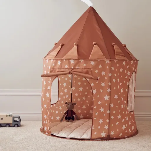 Kids Concept speeltent ronde sterren bruin