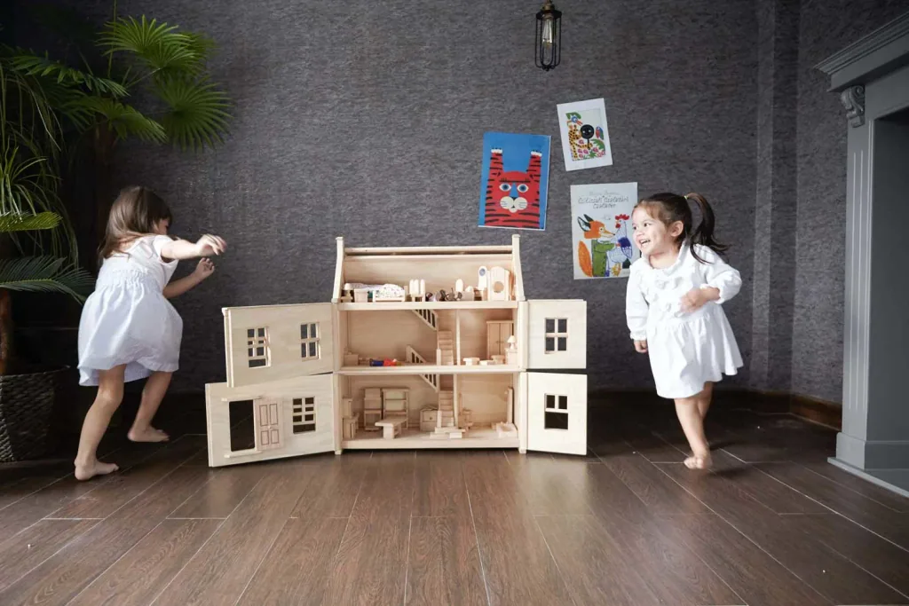 Plan Toys Badkamer klassieke accessoires voor poppenhuis