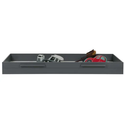 WOOOD bedlade Dennis staalgrijs