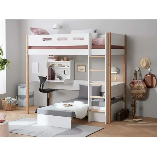 Flexa Nor hoogslaper "Casa" wit/eik
