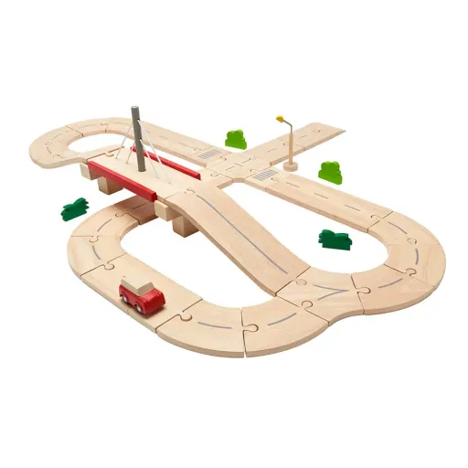 Plan Toys Road systeem hout