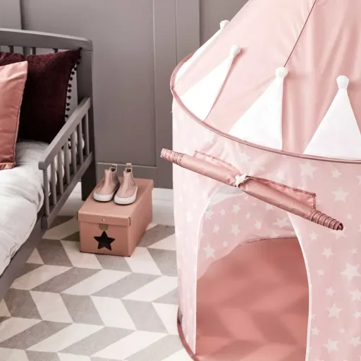 Kids Concept speeltent ronde sterren roze