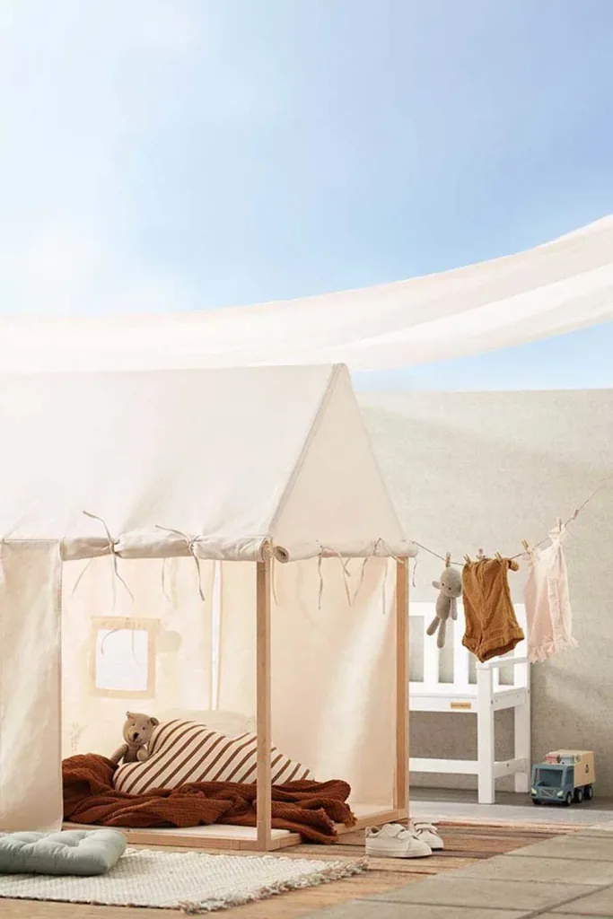 Kids Concept kinder speelhuisje hout natuur