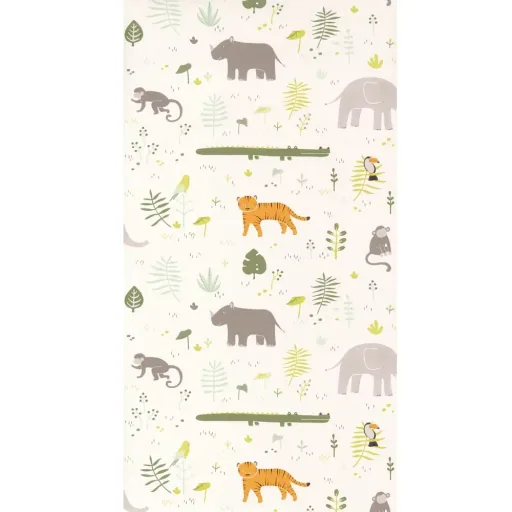 Casadeco kinderbehang Happy Dreams savannah kaki