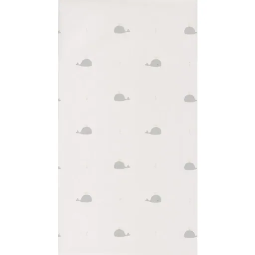 Casadeco kinderbehang Happy Dreams walvissen beige grijs