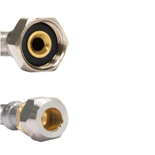 Flexibele Waterslang RVS 10mm - 3/8" Aansluiting, 500mm