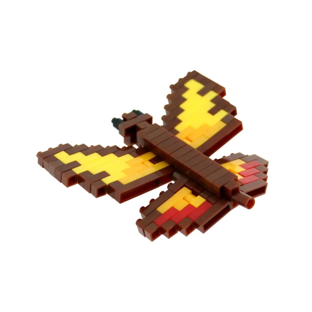 Idena, mini bouwsteentjes ansichtkaart - speelgoed voor kinderen en creatieve knutselprojecten, type: vlinder