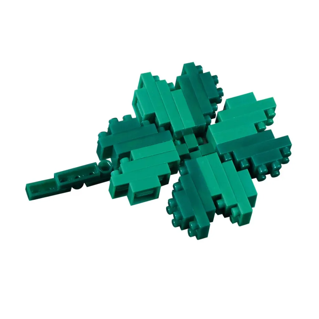 Mini bouwsteentjes voor ansichtkaart, Type: Klaver