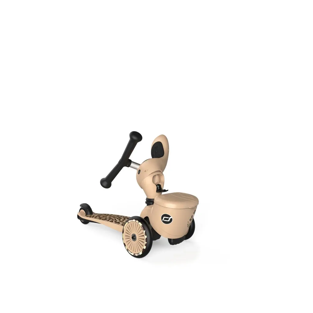 Scoot & Ride Highwaykick 1 Lifestyle, 2in1 Loopfiets, Scooter, Kleur: Luipaard