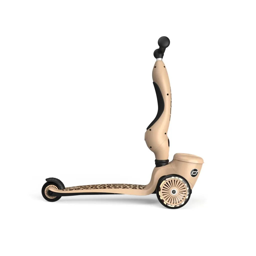 Scoot & Ride Highwaykick 1 Lifestyle, 2in1 Loopfiets, Scooter, Kleur: Luipaard
