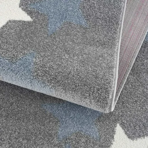 Livone tapijt sterrenband blauw grijs, Tapijtmaat: 160 x 230 cm