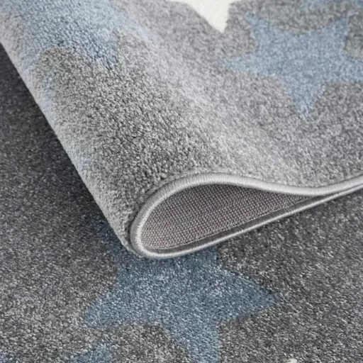 Livone tapijt sterrenband blauw grijs, Tapijtmaat: 160 x 230 cm