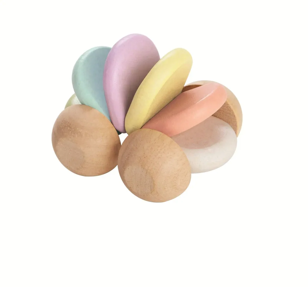 Plan Toys – Pastel babyautootje, rubberhout