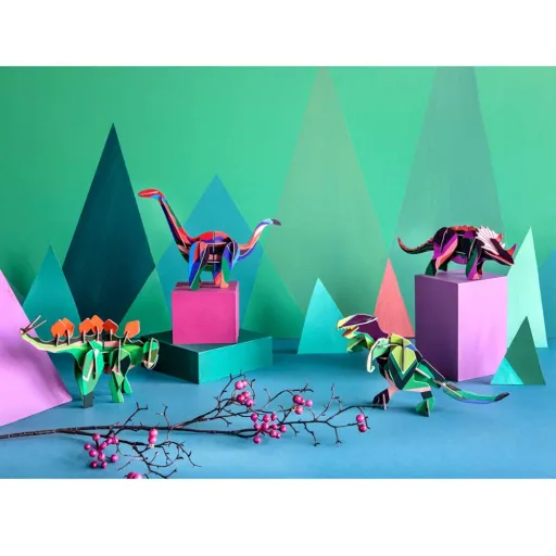 studio ROOF 3D dinosaurus Triceratops karton