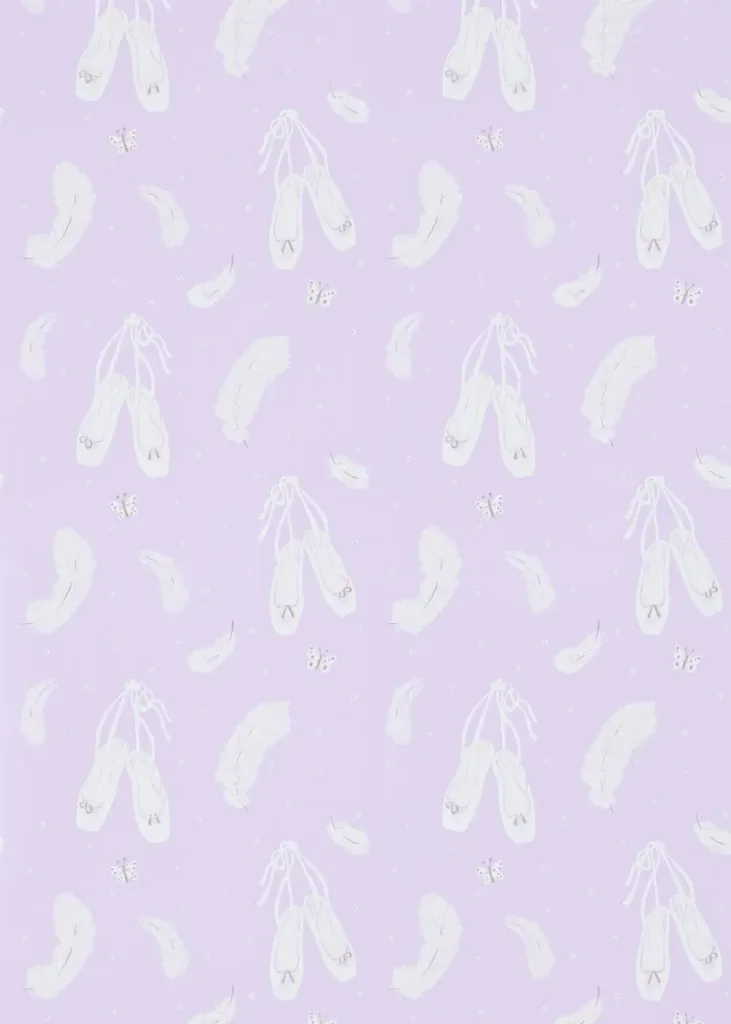 Little Sanderson Abracazoo behang balletschoentjes lavendel