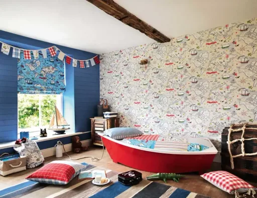 Little Sanderson Abracazoo behang wereldkaart zand