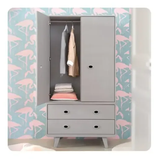 Laurette kledingkast Toi et Moi, Kleur: Gris
