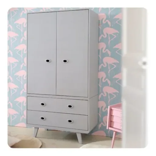 Laurette kledingkast Toi et Moi, Kleur: Gris