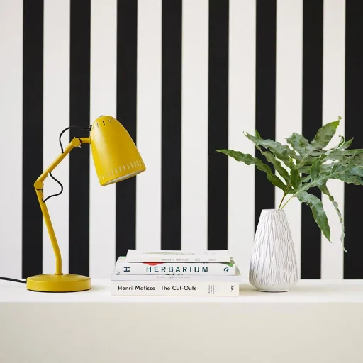Superliving bureaulamp "Dynamo 345" mat mosterdgeel