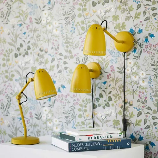 Superliving bureaulamp "Dynamo 345" mat mosterdgeel