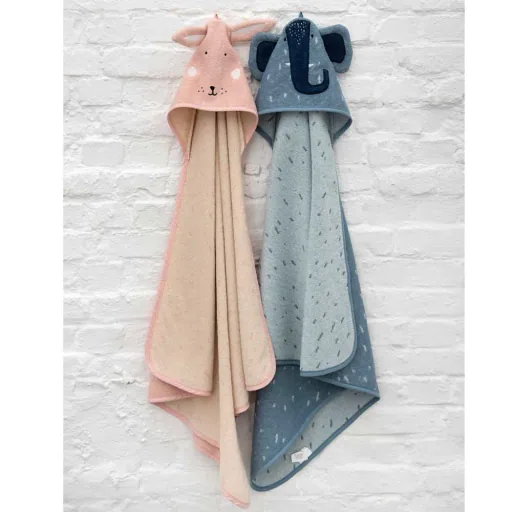 Trixie hooded towel olifant Mevrouw Olifant, Maat: 75 x 75 cm