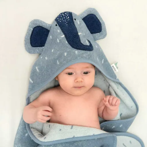 Trixie hooded towel olifant Mevrouw Olifant, Maat: 75 x 75 cm