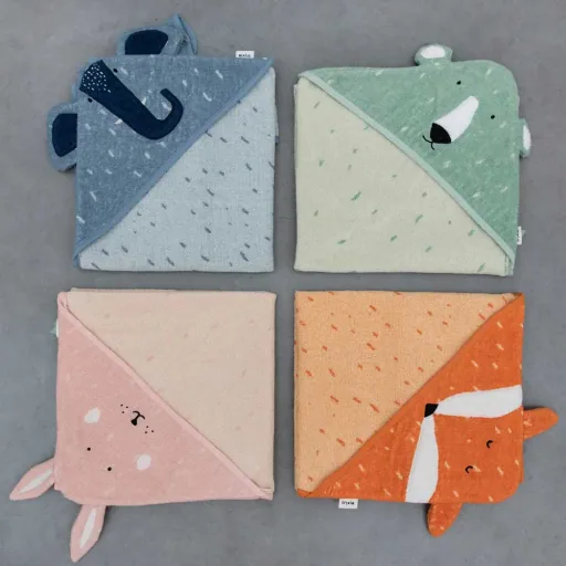 Trixie hooded towel olifant Mevrouw Olifant, Maat: 75 x 75 cm