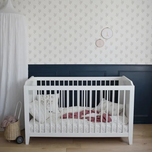 Maison Charlotte cabrio babybed Opera 70 x 140 cm wit