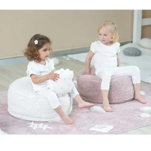 Lorena Canals zitkussen "Chill" vintage roze