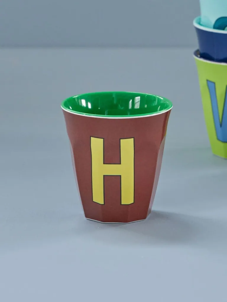 RICE Beker - H, 250 ml, melamine, kleur: bruin