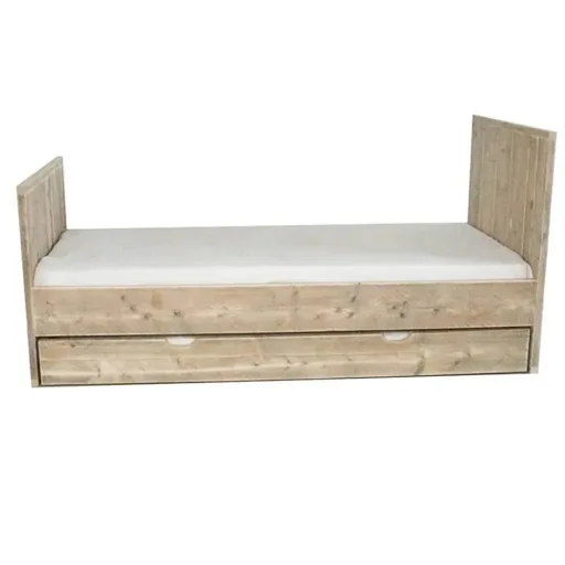 Dutchwood eenpersoonsbed hout, Beddoos: Zonder lade