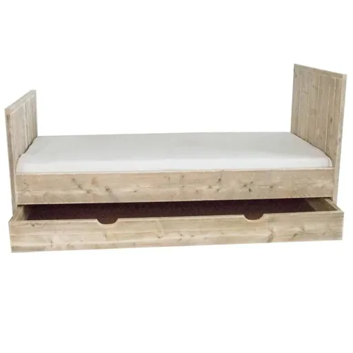 Dutchwood eenpersoonsbed hout, Beddoos: Zonder lade