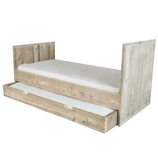 Dutchwood eenpersoonsbed hout, Beddoos: Zonder lade