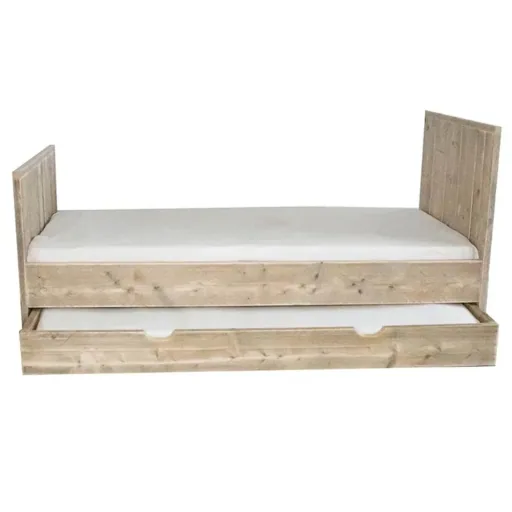 Dutchwood eenpersoonsbed hout, Beddoos: Zonder lade