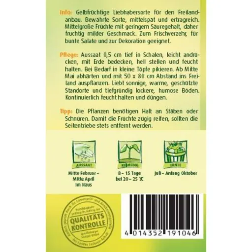 Gouden Koningin Tomatenzaden - Gele stamtomaten kweken