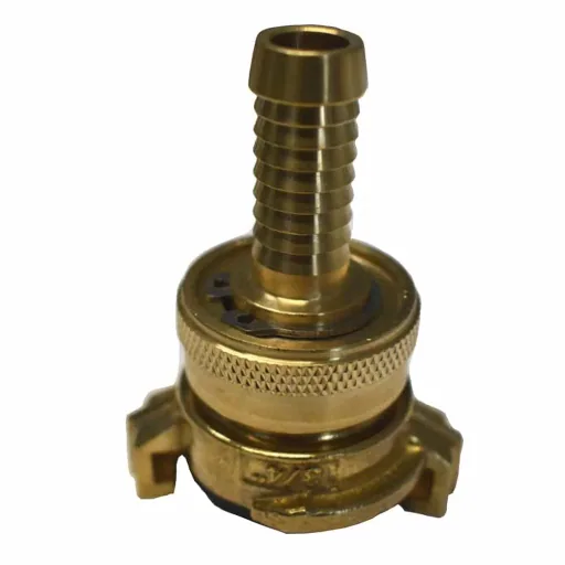Messing Saugkoppeling 1/2 inch met Contramoer