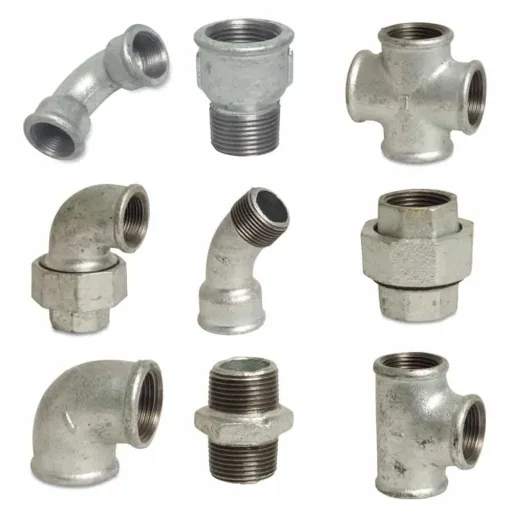 Verloopnippel Tempergiet, Draadfitting, 1/2" AG x 1/4" AG