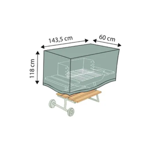 Beschermhoes Deluxe BBQ-Grill, ca.143, 5x118x60