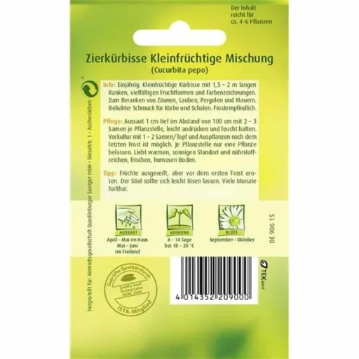Sierpompoenen Mix - Kleine Sierkalebas voor Herfstdecoratie