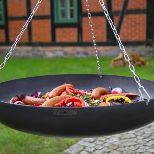 Wok op Driepoot 70cm - Buiten Wokken op Open Vuur