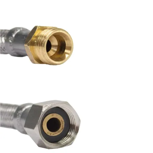 RVS Waterslang DN8 3/8 duims 1500mm - Flexibele Aansluitslang