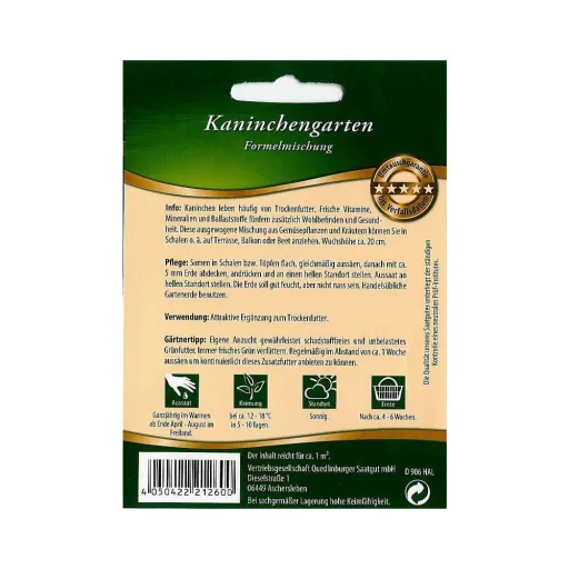 Konijnenvoer Zaadmengsel voor Groenvoer