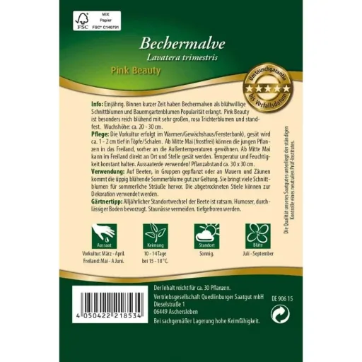 Bechermalve Pink Beauty Kopen – Roze Malve Zaden Online