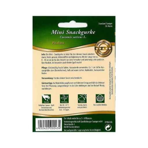 Mini Snack Komkommer Picolino F1 - Komkommerzaden