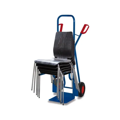 Stoelwagen - Stalen buis 250 kg met luchtbanden 570 x 795 x 1305 mm