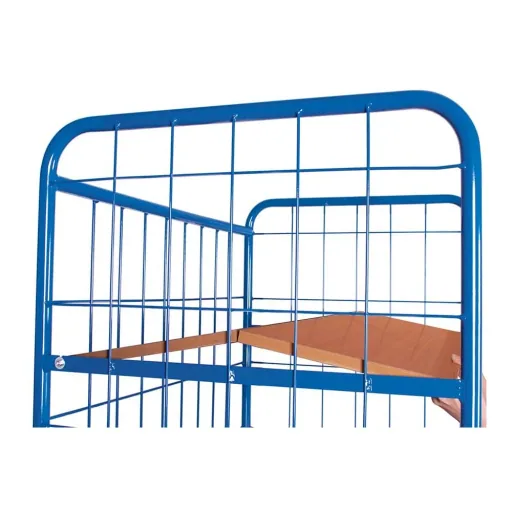 Verrijdbare stellingkast met 3 plateaus & EasySTOP - 500kg
