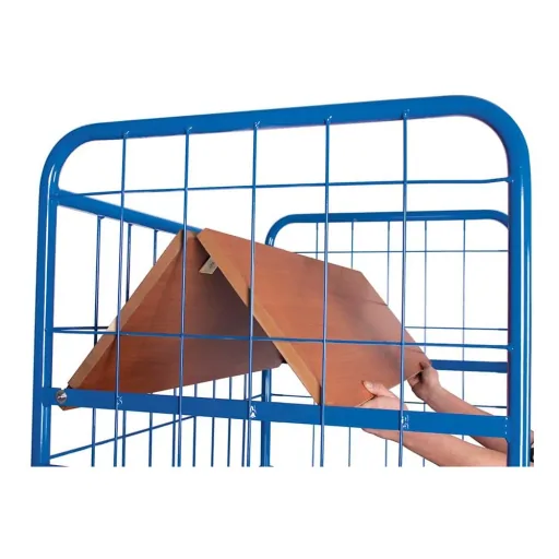 Verrijdbare stellingkast met 3 plateaus & EasySTOP - 500kg