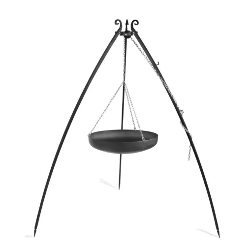 Wokset met driepoot, 60 cm, Buiten koken op vuur